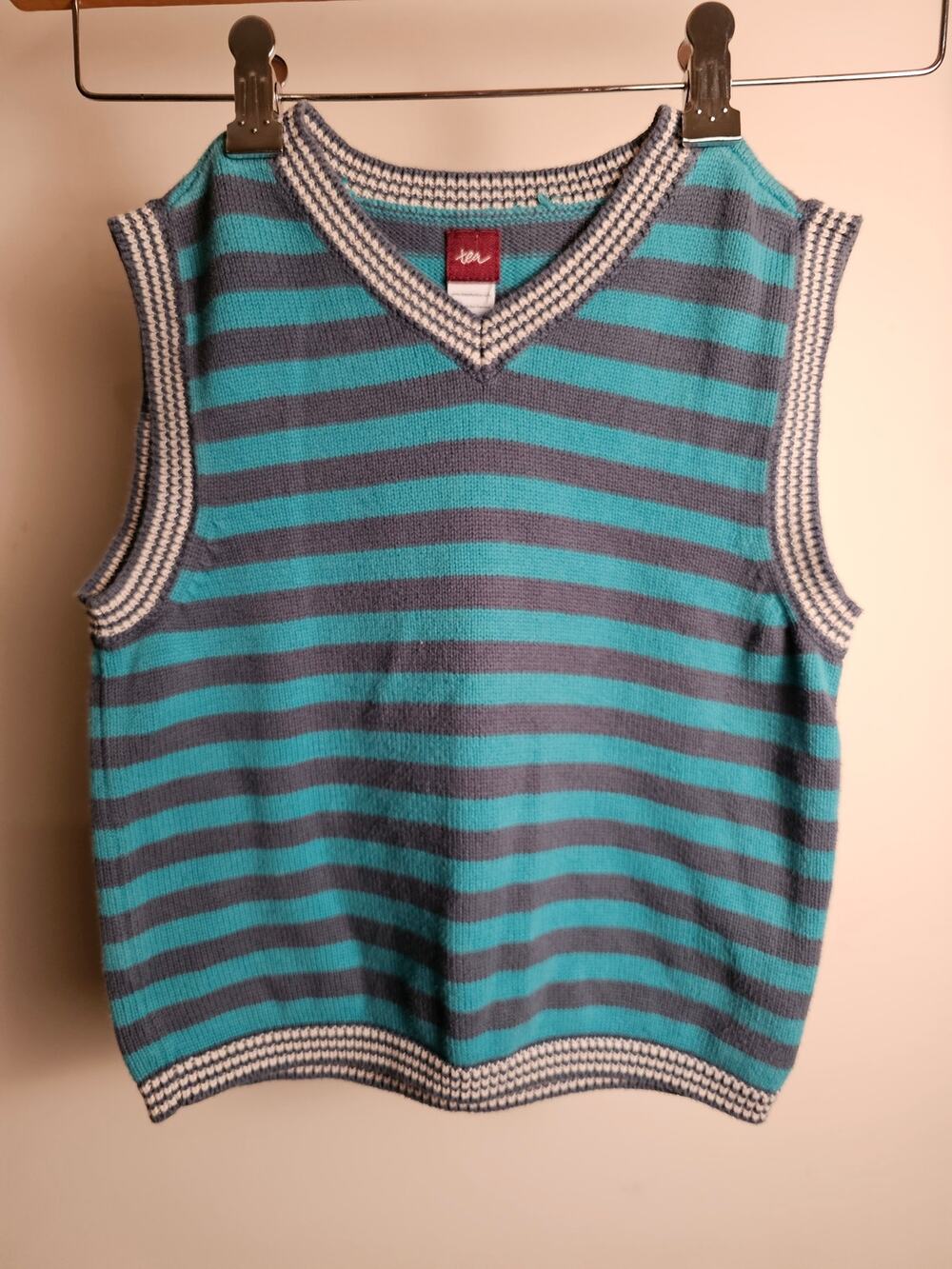 Tea Collection 100% Cotton Knit Pullover Sweater Vest